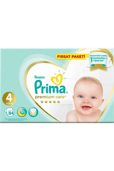 Prima Premium Care 4 Numara Maxi 84lü Bebek Bezi - Resim 2