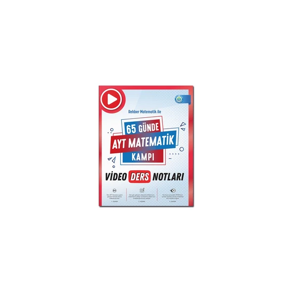 Rehber Matematik 65 Günde AYT Matematik Video Ders Notları ürün görseli 1