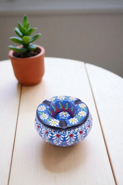 sharp&art SERAMİK KÜLLÜKLER, %100 EL İŞLEMESİ, KAPAKLI, KULLANIŞLI, DEKORATİF, 12 CM, 6 FARKLI MODEL ürün görseli 1