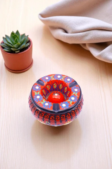sharp&art SERAMİK KÜLLÜKLER, %100 EL İŞLEMESİ, KAPAKLI, KULLANIŞLI, DEKORATİF, 12 CM, 6 FARKLI MODEL ürün görseli 1
