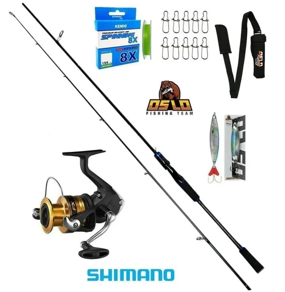 Shimano FX 4000 Oslo Legend 240cm 7-40gr 8 Örgü Karbon Spin Olta Seti ürün görseli 1