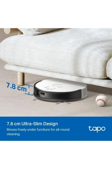 TP-Link Tapo RV20 Mop Akıllı Robot Süpürge Outlet - Resim 4