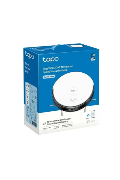 TP-Link Tapo RV20 Mop Akıllı Robot Süpürge Outlet - Resim 5
