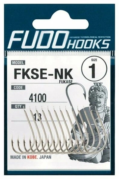Fudo 4101 FUKASE BLACK NIKEL 9 LU OLTA İĞNESİ NO:1/0 ürün görseli 1