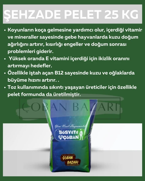 Şehzade Pelet 20 kg ürün görseli 1