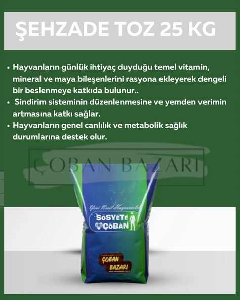 Şehzade Toz 25 kg ürün görseli 1