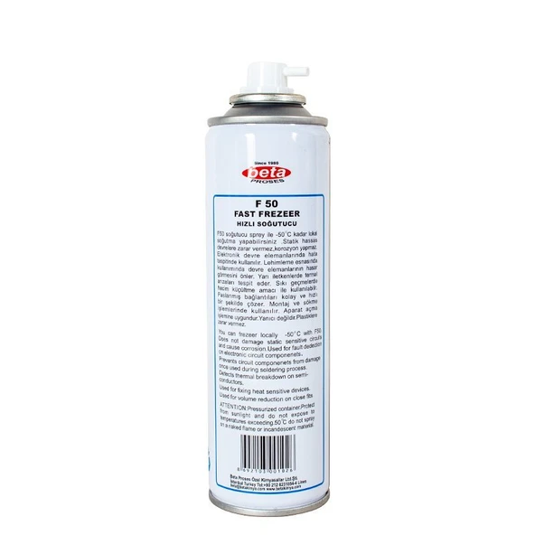 Beta F-50 200 Ml Soğutucu Sprey - Resim 2