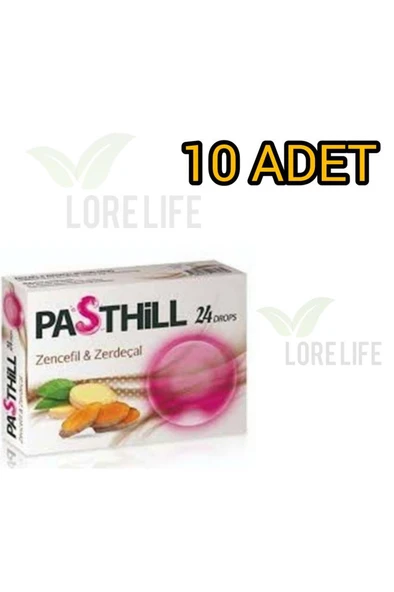 Pasthill Zencefil & Zerdeçal 24 Pastil 10'Lu PAKET (SKT:02/2029) ürün görseli 1