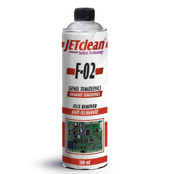 Jetclean F-02 500 Ml Flux Anakart Temizleme Sıvısı ürün görseli 1