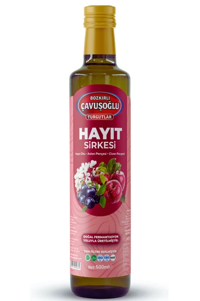 Bozkırlı Çavuşoğlu Hayıt Sirkesi Doğal Fermantasyon 500ml ürün görseli 1