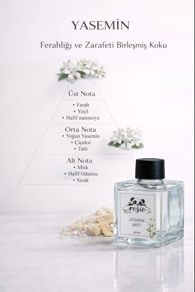 ROSIE Jasmine Reed Diffuser Çubuklu Oda Kokusu 100 ml - Resim 2