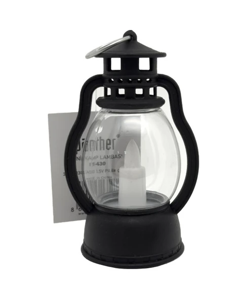Panther Ledli Mini Kamp Lambası Pt-430 Beyaz - Siyah ürün görseli 1
