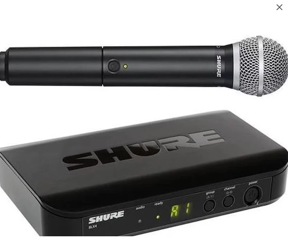 SHURE BLX24E/PG58 Telsiz Vokal Mikrofon Seti ürün görseli 1