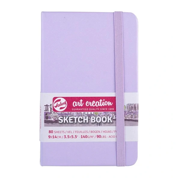 Talens Art Creation Sketch Book Eskiz Defteri 80 Yaprak 140 g 9x14 cm Pastel Mor ürün görseli 1