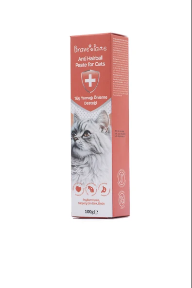 Brave Paws Anti Hairball Tüy Yumağı Önleme Desteği – 100 gr ürün görseli 1
