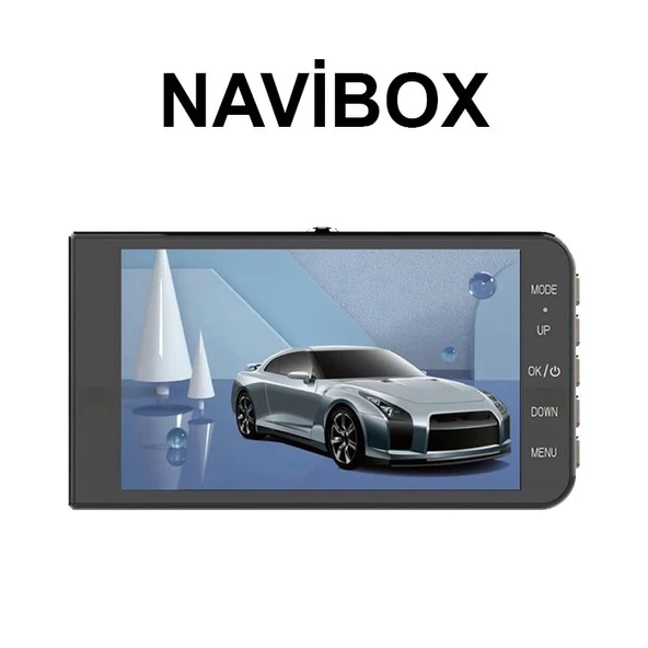 Navibox 140 Açılı 1080P DVR Ekranlı Yol Kayıt Kamerası NV2140E Ön Arka Kamera ürün görseli 1