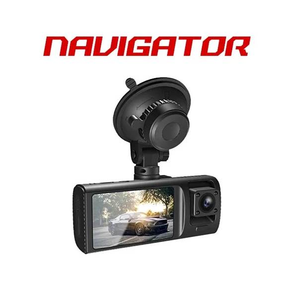 Navigator Hako Pro 180 Açılı 1080P DVR Ekranlı Wi-Fi Yol Kayıt Kamerası CMR100 Ön Arka Kamera ürün görseli 1