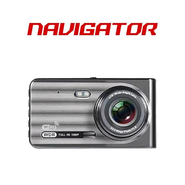 Navigator 160 Açılı 1080P DVR Ekranlı Yol Kayıt Kamerası NG2160E Ön Arka Kamera ürün görseli 1