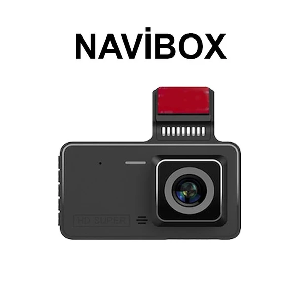 Navibox 140 Açılı 1296P DVR Ekranlı Wi-Fi Yol Kayıt Kamerası NV2140W Ön Arka Kamera ürün görseli 1