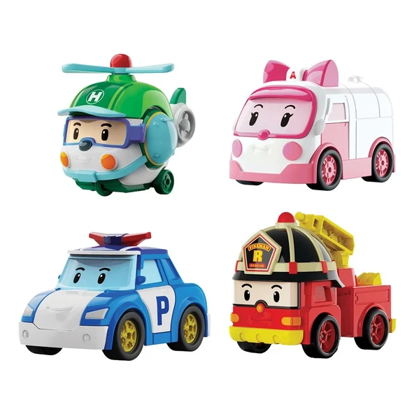 Robocar Poli Mini Kasabanın Kurtarma Araçları 4'lü Set 0760 ürün görseli 1