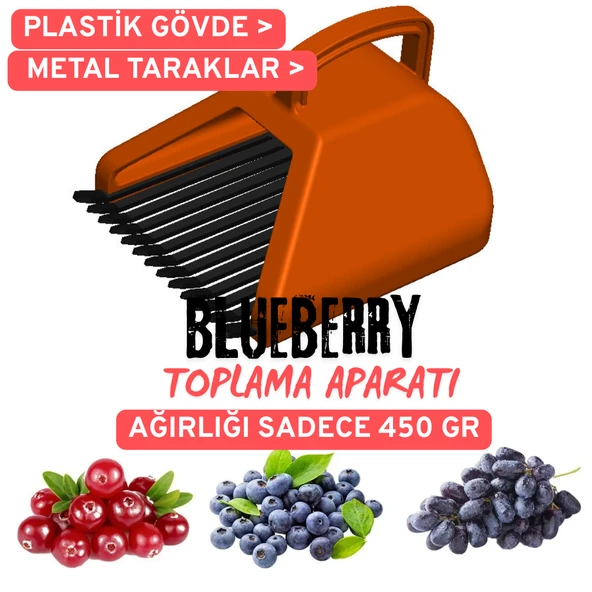 Blue Berry , Aronya , Kuşburnu , Alıç Ve Meyve  Toplama Tarağı Plastik Bsr Garden ürün görseli 1