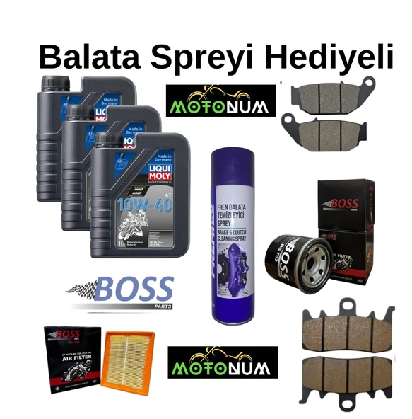 Cf Moto Sr 450 Ön Arka Fren Balata takımı ve Bakım Seti Lıqui Moly Street ürün görseli 1