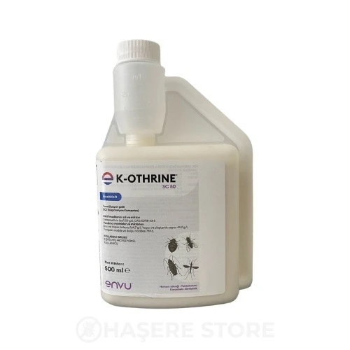 K-OTHRİNE 500ML  HAMAMBÖCEĞİ BİT PİRE KENE GÜMÜŞBÖCEĞİ VB. İLACI ürün görseli 1