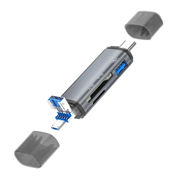 ZR286 Ads307 3 In 1 Type-C Card Reader ürün görseli 1