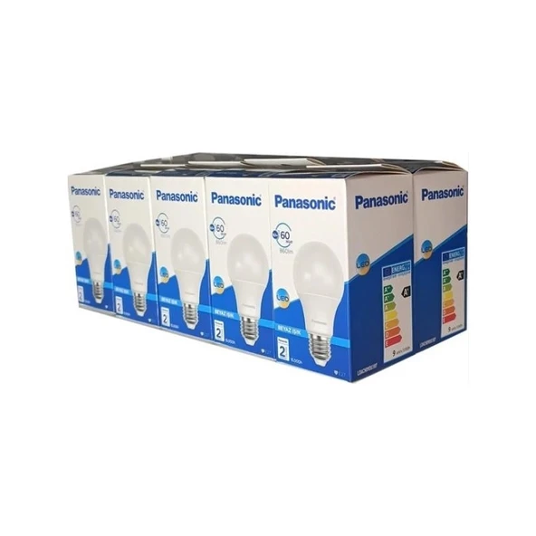 Panasonic 8,5W (60WATT) 10 Adet LED Ampul Lamba E-27 Duy Beyaz Işık 6500K LED Aydınlatma ürün görseli 1