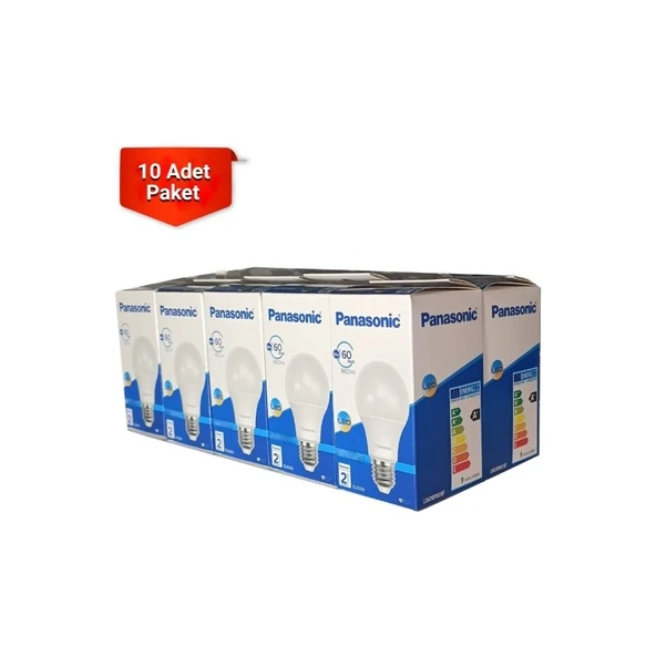 Panasonic E27 LED Ampul 8,5W 60W 860LM 2700K Günışığı - 10'lu Paket ürün görseli 1