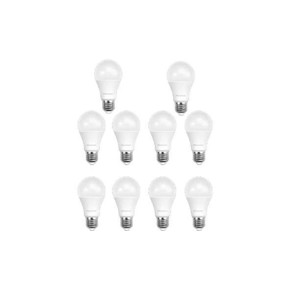 Panasonic 8,5W LED Ampul E-27 Kalın Duylu Beyaz Işık 10 Adet ürün görseli 1