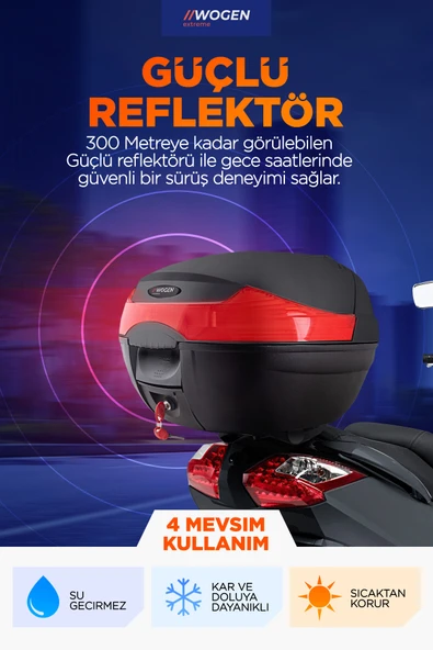 WOGEN WG33 BASİC ARKA ÇANTA (SİYAH) + KARBON DİZLİK HEDİYE - Resim 3