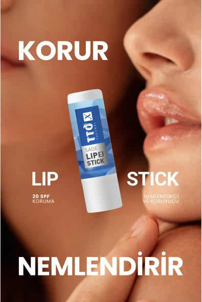 Tto X SPF20 Korumalı Sade Lipstick - Resim 4