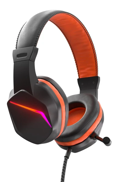 Polosmart PGM27 Kablolu Led Aydınlatmalı Gaming Oyuncu Kulak Üstü Kulaklık Siyah ürün görseli 1