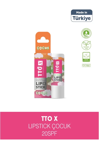 Tto X Çilek Aromalı Lip Stick 20 SPF Korumalı ürün görseli 1