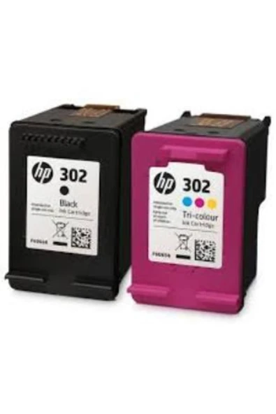 HP 302 Siyah- Renkli Kartuş Deskjet 1110/2130/3630/3830/4650/4520 ürün görseli 1