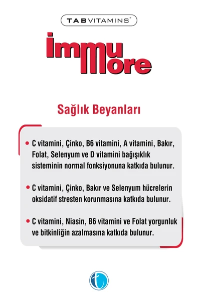 Tabvitamins İmmumore 30 Tablet - Resim 4