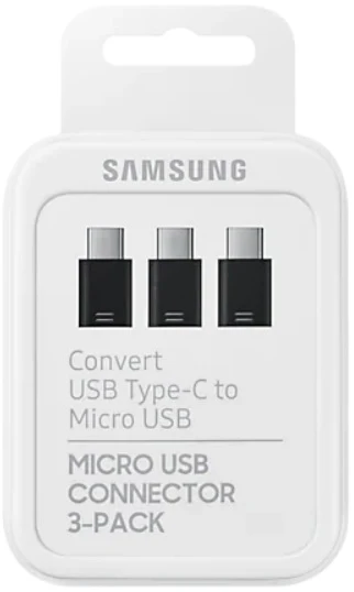 Samsung EE-GN930K Type-C to Micro USB Adapter 3lü, Siyah (Samsung Türkiye Garantili) ürün görseli 1