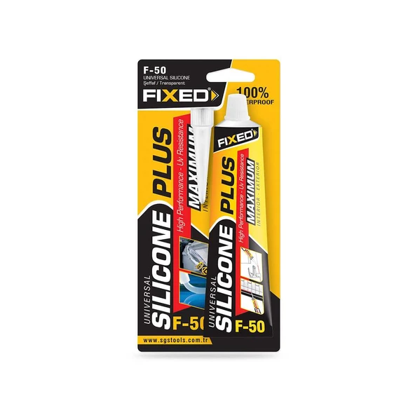 SGS FIXED TÜP SİLİKON ŞEFFAF 50GR ürün görseli 1