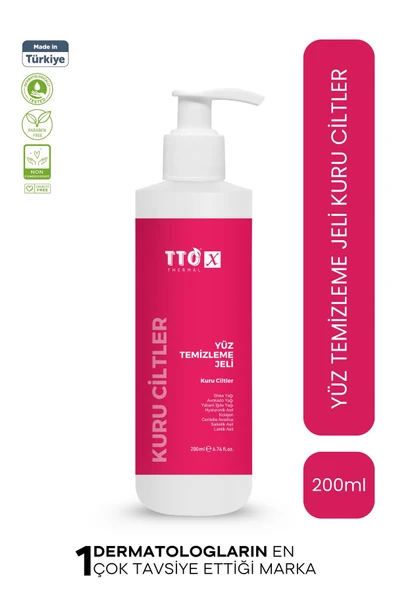 Tto X Yüz Temizleme Jeli Kuru Ciltler 200 ml ürün görseli 1