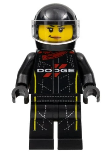 Lego Minifigür Mopar Dodge SRT Top Fuel Dragster Driver sc090 ürün görseli 1