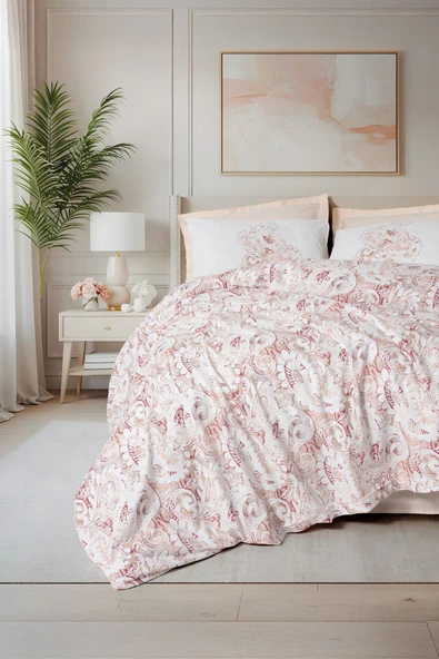 Cotton Box Bohem Serisi Çift Kişilik Nevresim Takımı Serava Somon ürün görseli 1