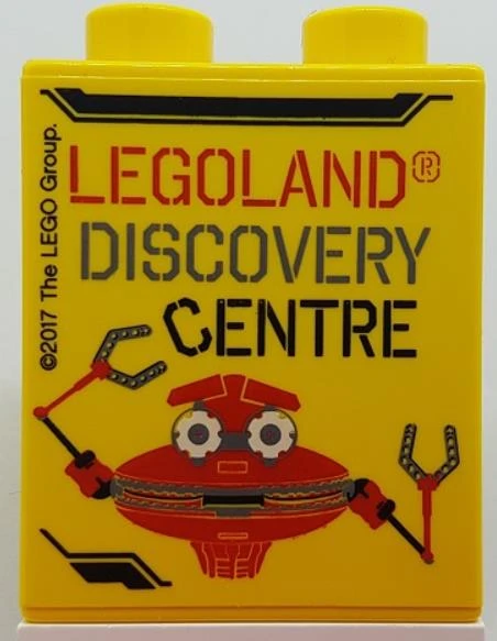 Legoland Discovery Centre 2017 Crab Pattern Duplo Brick 1x2x2 ürün görseli 1