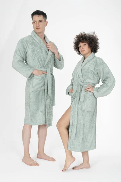 Varol Bukle Gramajlı Bambu Unisex Bornoz - Resim 2
