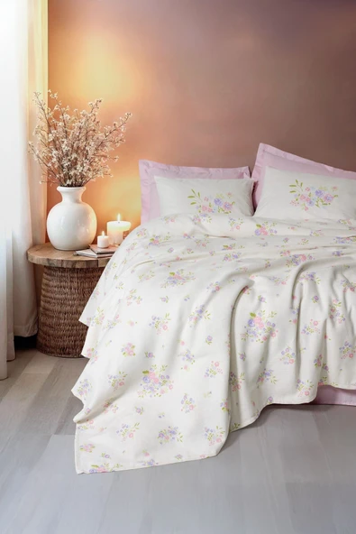 Cotton Box Estiva Çift Kişilik Pike Takımı Petal Pembe ürün görseli 1