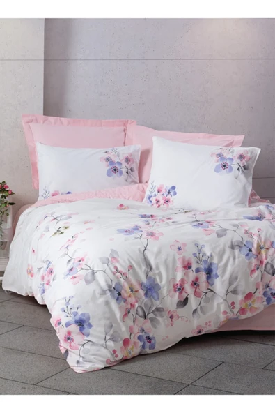 Cotton Box Modeline Tek Kişilik Nevresim Takımı Jayda Pembe ürün görseli 1