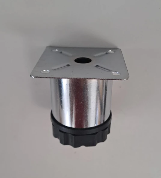 METAL BAZA AYAK 5,5 CM KROM ( 1 ADET FİYATIDIR ) ürün görseli 1