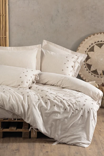 Cotton Box Keten Çift Kişilik Nevresim Takımı Arie ürün görseli 1