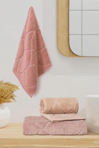 Varol Voli Serisi Micro Cotton 30x50cm 3 Lü Havlu Seti ürün görseli 1