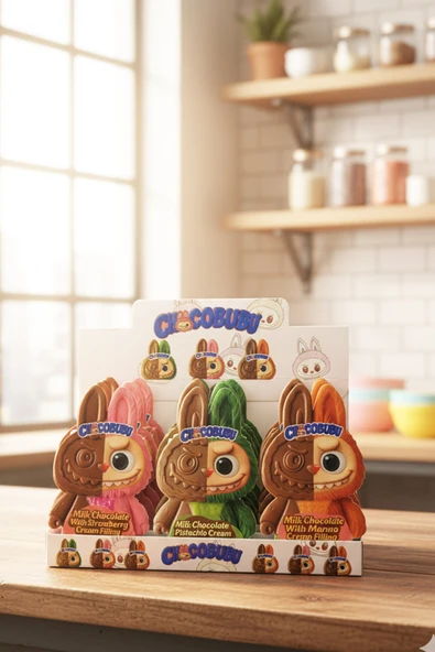 Frapella Chocobubu Kadayıf, Mango, Çilek Dolgulu Sütlü Çikolata 12 x 100 Gr. ürün görseli 1